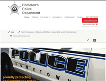 Tablet Screenshot of hometownpd.com